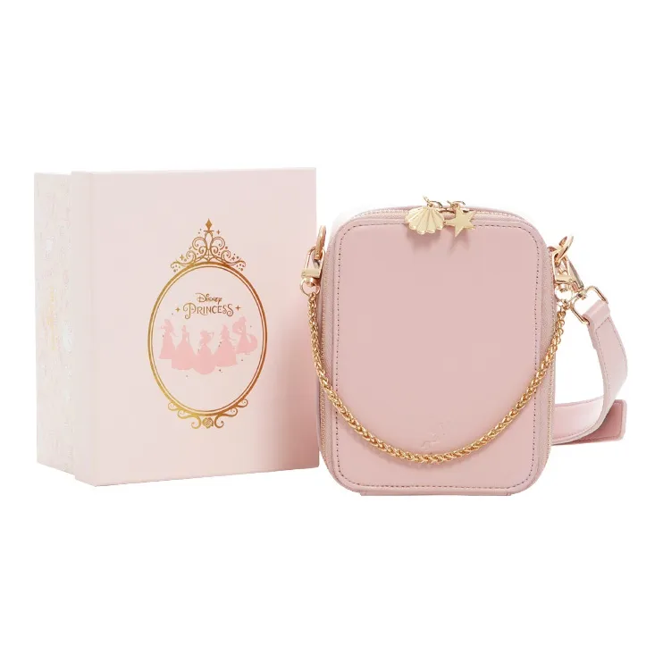 Disney Princess PU Portable Crossbody Bag Shoulder Bag Regular Women's Pink/Light Blue/Emerald-0