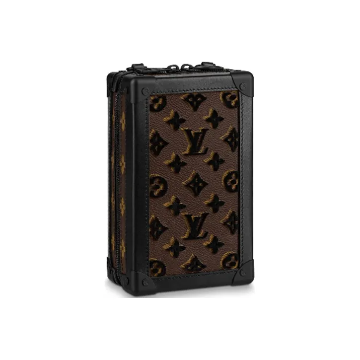 LOUIS VUITTON Vertical Soft Trunk Monogram Tuffetage Black-1