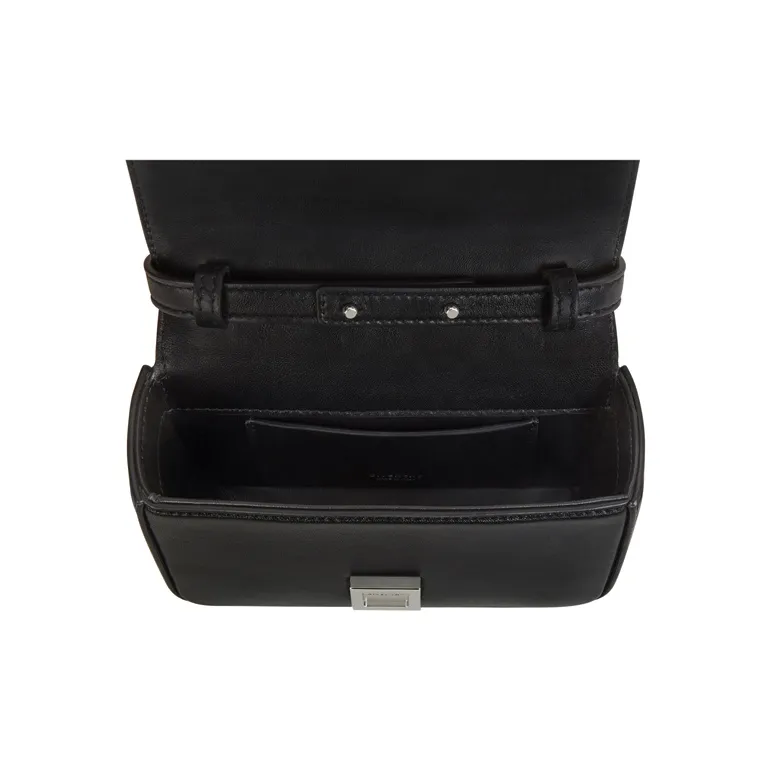 Givenchy 4G Smooth Sheepskin And Quilting Sheepskin Shoulder Bag, Crossbody Bag Small Size Women's Black-4