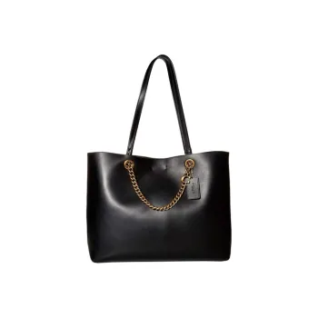 COACH Convertible Tote Cow Leather Tote Bag Shopping Bag Handbag Shoulder Bag Women's Black