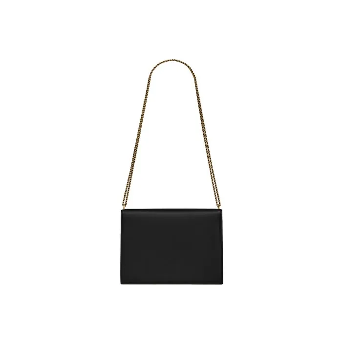SAINT LAURENT CASSANDRA Smooth Leather Shoulder Bag, Crossbody Bag Women's Black-1