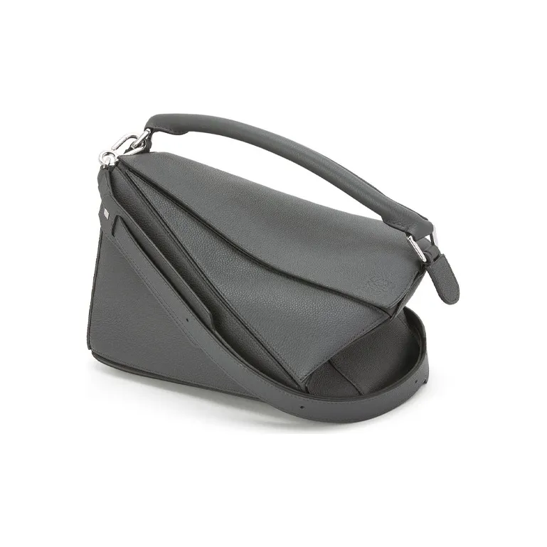 LOEWE Puzzle Calfskin Geometric Bag Puzzle Bag Handbag Shoulder Bag Crossbody Bag Regular Women's Anthracite Gray-2