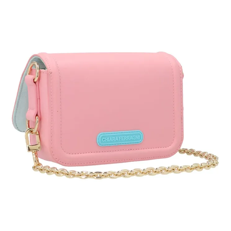 CHIARA FERRAGNI Polyurethane Handbag Shoulder Bag Crossbody Bag Small Size Women's Pink-1