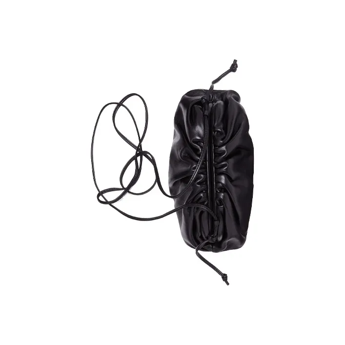 Bottega Veneta POUCH Cloud Bag Calfskin Clutch Shoulder Bag Women's Black-5