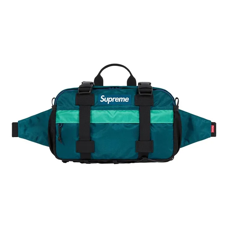 Supreme Polyester Sling Bag, One Shoulder, Crossbody, Fanny Pack Regular Unisex Blue Gray-0
