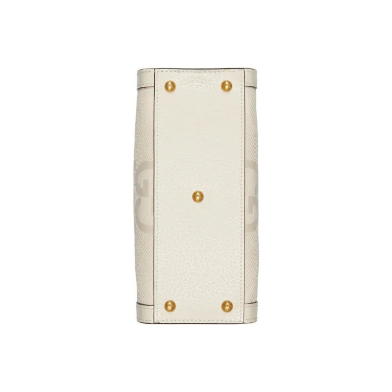 GUCCI Diana Canvas With Leather Shoulder Bag, Tote Bag, Shopping Bag, Handbag Mini Women's Ecru-6