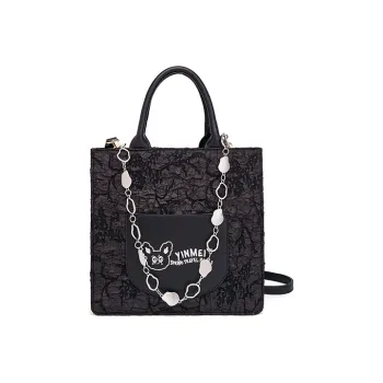 Sound For Life PU Handbag Sheet Music Bag Shoulder Bag Crossbody Bag Regular Women's Black White