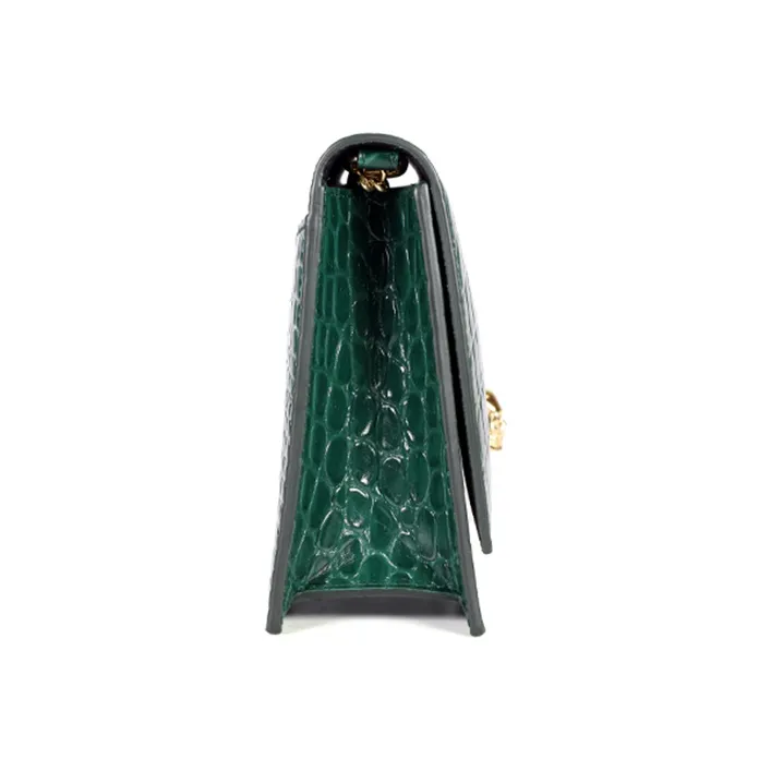 Alexander McQueen Cow Leather Shoulder Bag Crossbody Bag Women's Green-2