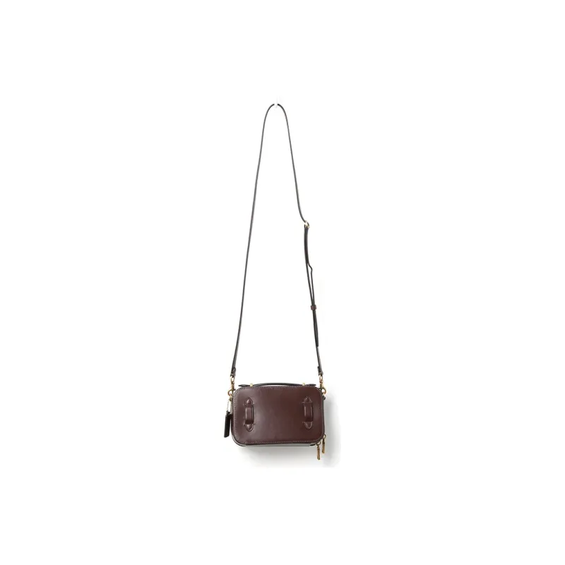 COACH Alie Canvas Leather Box Bag Camera Bag Handbag Shoulder Bag Crossbody Bag Fanny Pack Mini Women's Brown Monogram-5