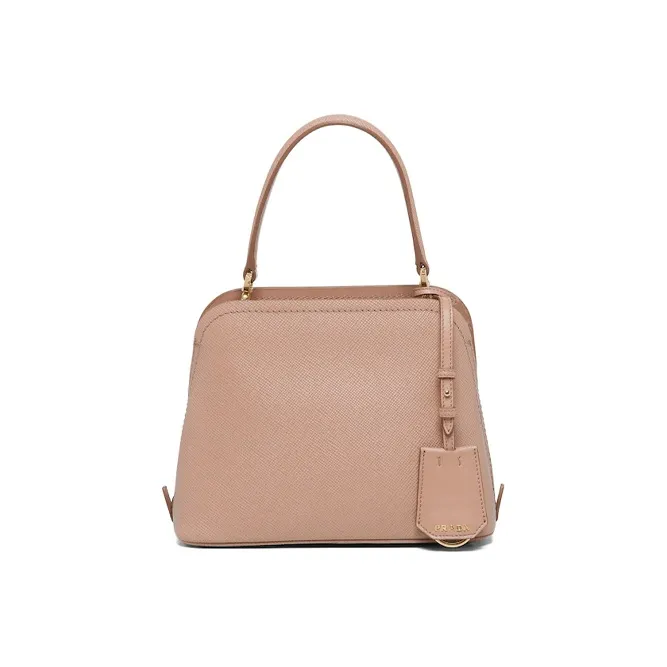PRADA Matinée Leather Handbag Shoulder Bag Crossbody Bag Mini Women's Pink-2
