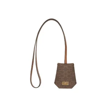 BALLY Polyurethane Key Pouch Unisex Brown