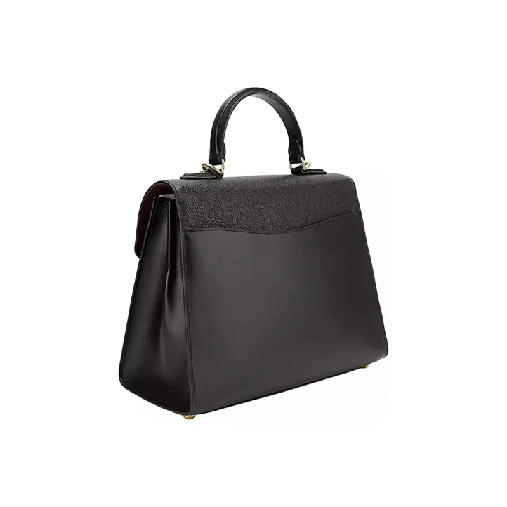 COACH Tabby Leather Handbag Shoulder Bag Crossbody Bag Large Size Women's Black-2
