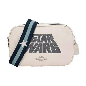 COACH Star Wars Xingji Battle, Collaboration Jes Leather Shoulder Bag, Crossbody Bag Medium Size Women's White