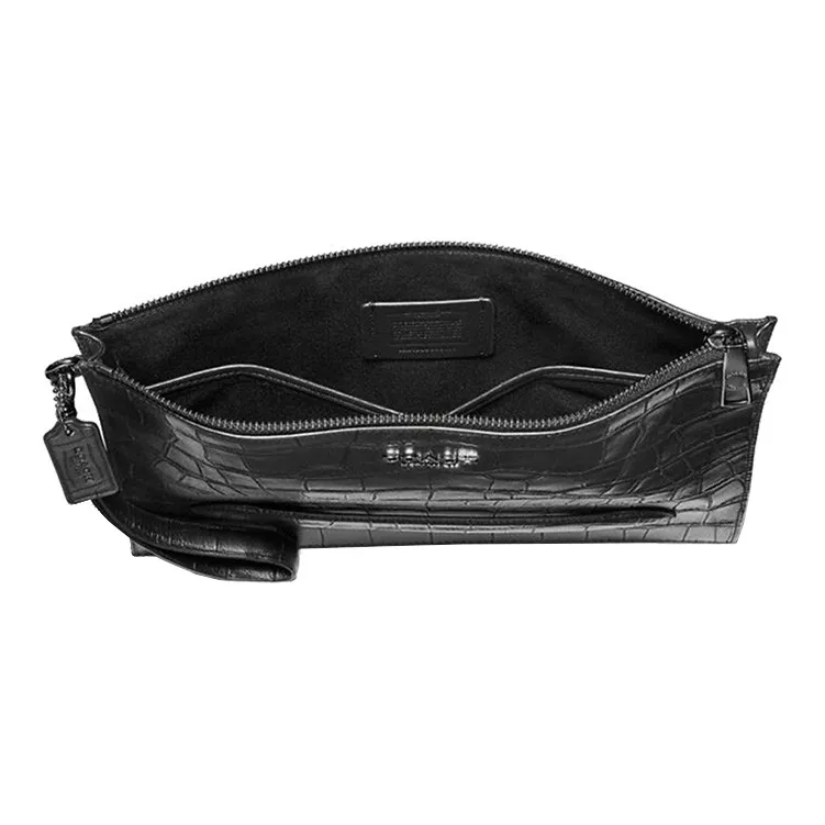 COACH Leather Document Bag, Laptop Bag, Briefcase, Clutch Tubas Men's Black-1