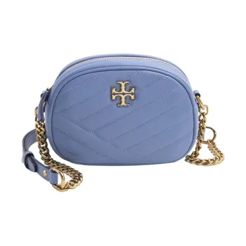 TORY BURCH Kira Lambskin Camera Bags Crossbody Bag Shoulder Bag Small Size Women's Pink Blue