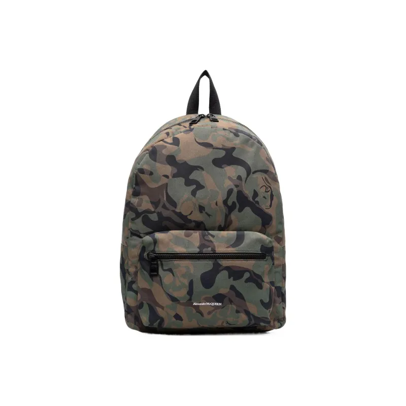 Alexander McQueen Fabric Backpack Men's Khaki-0