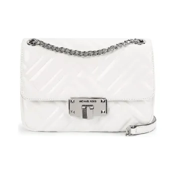 MICHAEL KORS Peyton Leather Shoulder Bag Crossbody Bag Regular Women's White