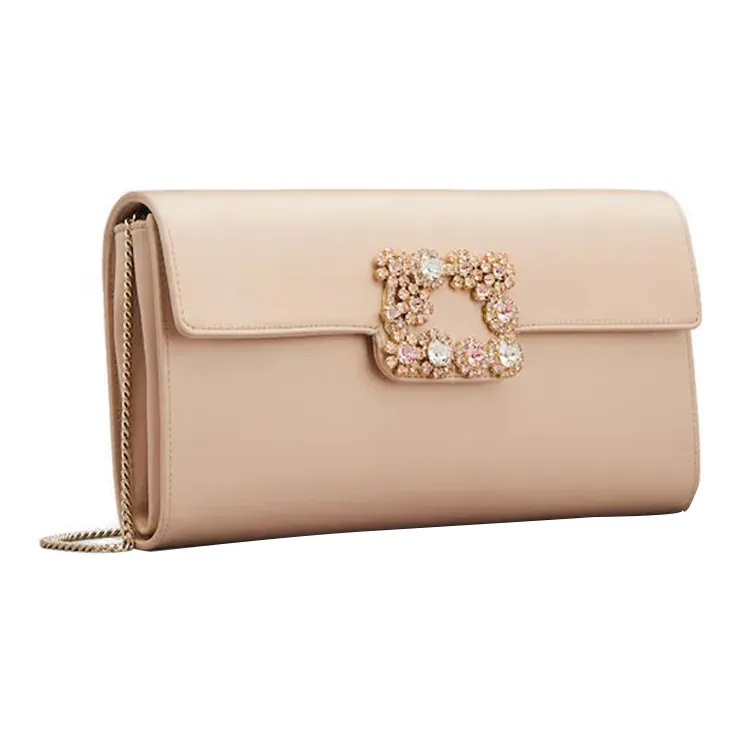 Roger Vivier Flower Buckle Envelope Flap Crossbody Bag-1