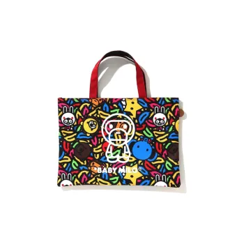 A BATHING APE Polyester Tote Bag Shopping Bag Handbag Regular Unisex Multicolor