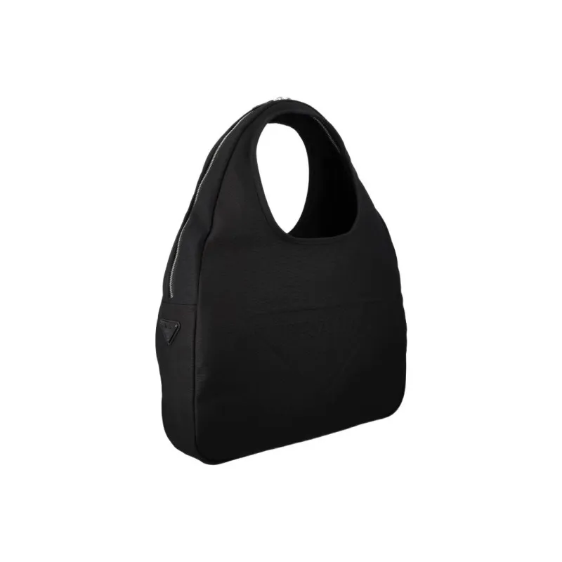PRADA Canvas Canvas Bag Handbags Unisex Black-1