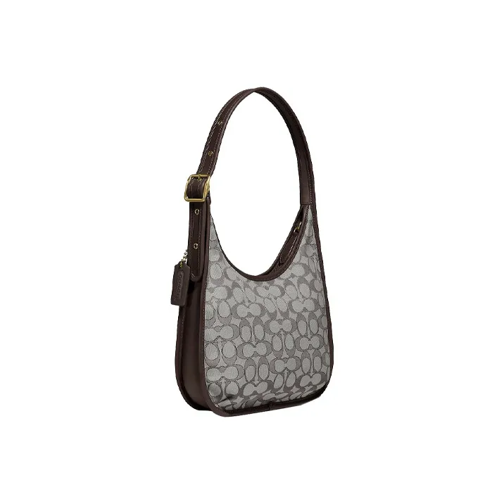 COACH Ergo Leather Shoulder Bag Women's Coffee Brown-2