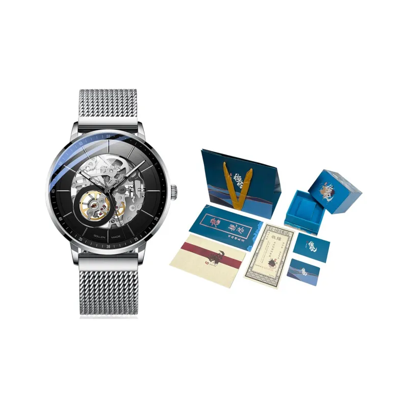 SOLLEN Automatic Mechanical Movement Watch Men's Watches Cut-Out Dial SL316-5