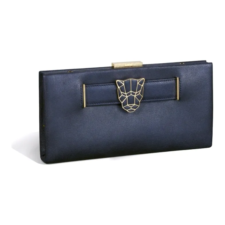 CARTIER PANTHÈRE Lambskin Handheld Shoulder Bag Crossbody Bag Women's Metal Blue-1