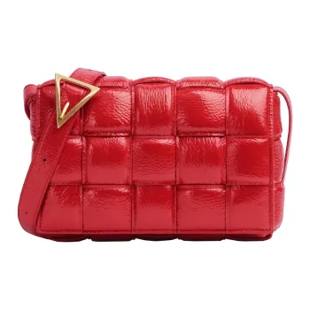 Bottega Veneta Padded Cassette Sheepskin Pillow Bag, Shoulder Bag, Crossbody Bag Regular Women's Spicy Pepper Red