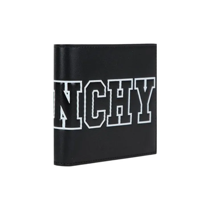 GIVENCHY Matte Smooth Cow Leather Wallet Card Holder Wallet Men's Black-1