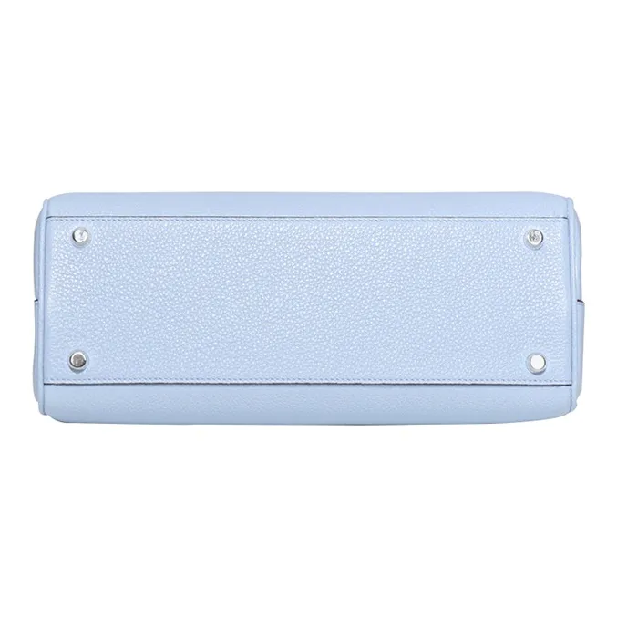 GUCCI Zumi Leather Shoulder Bag Crossbody Bag Handbag Small Size Women's Light Blue-2