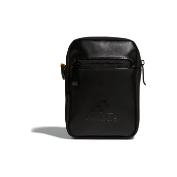 Adidas Artificial Leather Shoulder Bag Regular Unisex Black
