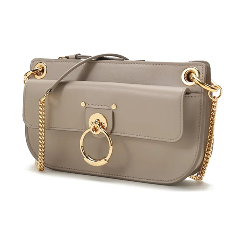Chloe Chloé Bags Cow Leather Crossbody Bag, Shoulder Bag Women's Sand Gray-1