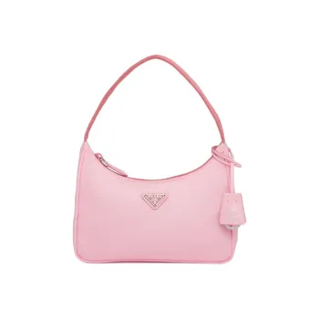 PRADA Nylon Hobo Bag, Shoulder Bag, Handbag Women's Cherry Blossom Pink