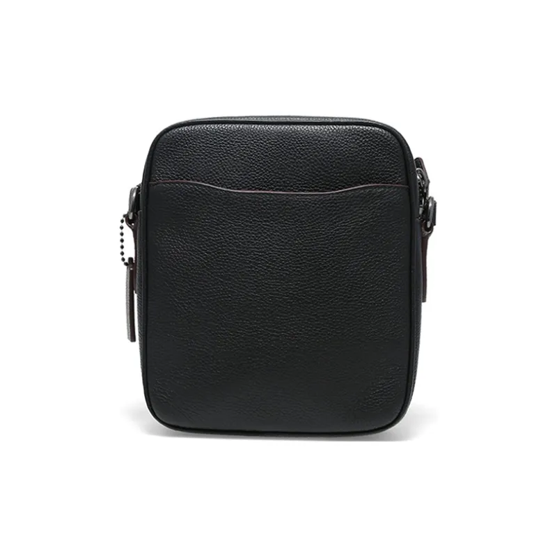 COACH Metropolitan Leather Messenger Bag Crossbody Bag Shoulder Bag Small Size Men's Black-2