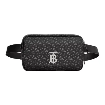 Burberry Eco Friendly Canvas Fanny Pack Regular Men's Gray, Black
