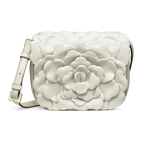 Valentino Atelier Sheepskin Leather Messenger Bag Shoulder Bags Handbags Women's White