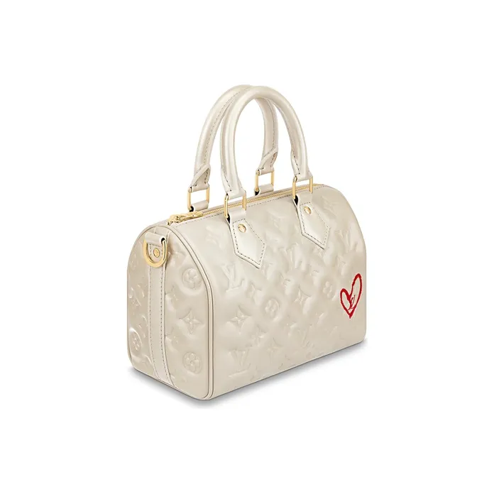 LOUIS VUITTON Limited Edition Speedy Bandouliere 22 Ivory-1