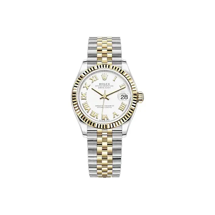 ROLEX Log Series Automatic Mechanical Movement Women's Watch Watch 31mm White Dial Oystersteel Case-0