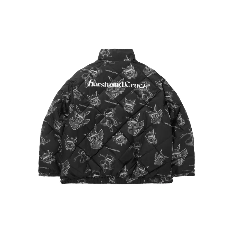 HARSH AND CRUEL Puffer Jackets Unisex-1