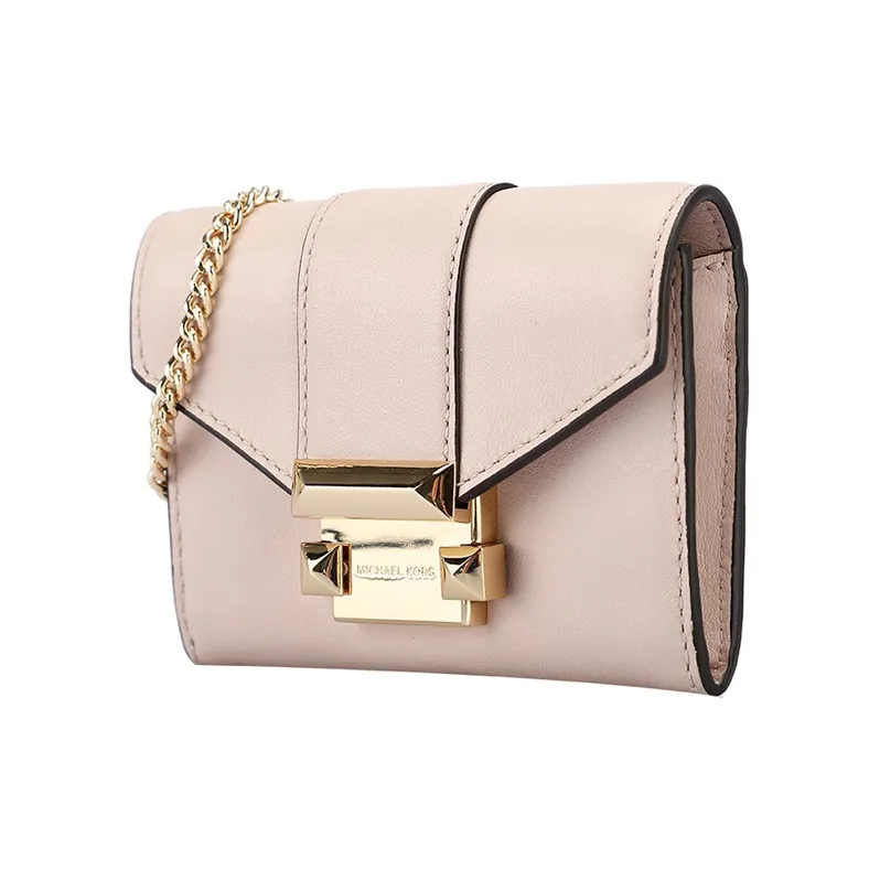 MICHAEL KORS Whitney Leather Wallet Card Holder Clutch Small Size Women's Pink-3