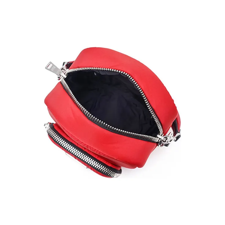 PRADA Nylon Handbags Shoulder Bag Crossbody Bag Women's Red-4