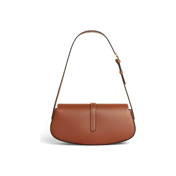 CELINE Tabou Cow Leather Shoulder Bag, Handbag, Shoulder Bag Women's Tawny/Caramel-2