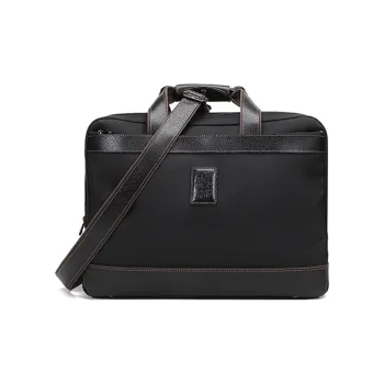 LONGCHAMP Boxford Fabric Handbag Shoulder Bag Crossbody Bag Briefcases Men's Black
