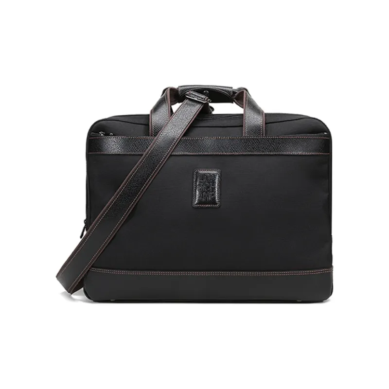 LONGCHAMP Boxford Fabric Handbag Shoulder Bag Crossbody Bag Briefcases Men's Black-0