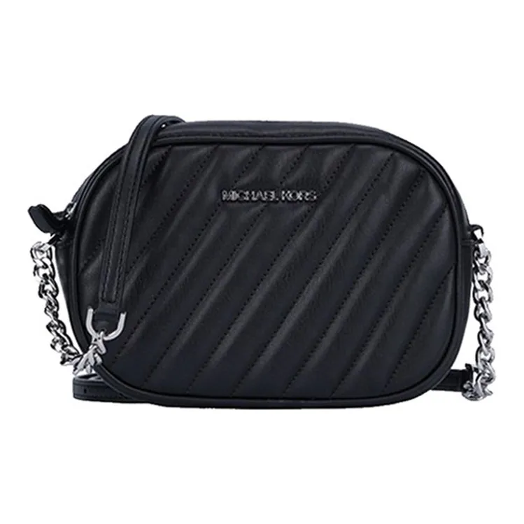 MICHAEL KORS Rose Leather Camera Bags Crossbody Bags Small Size Women's Black-1