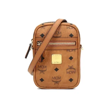 MCM Klassik Visetos Artificial Leather Shoulder Bag, Crossbody Bag Extra Mini Unisex