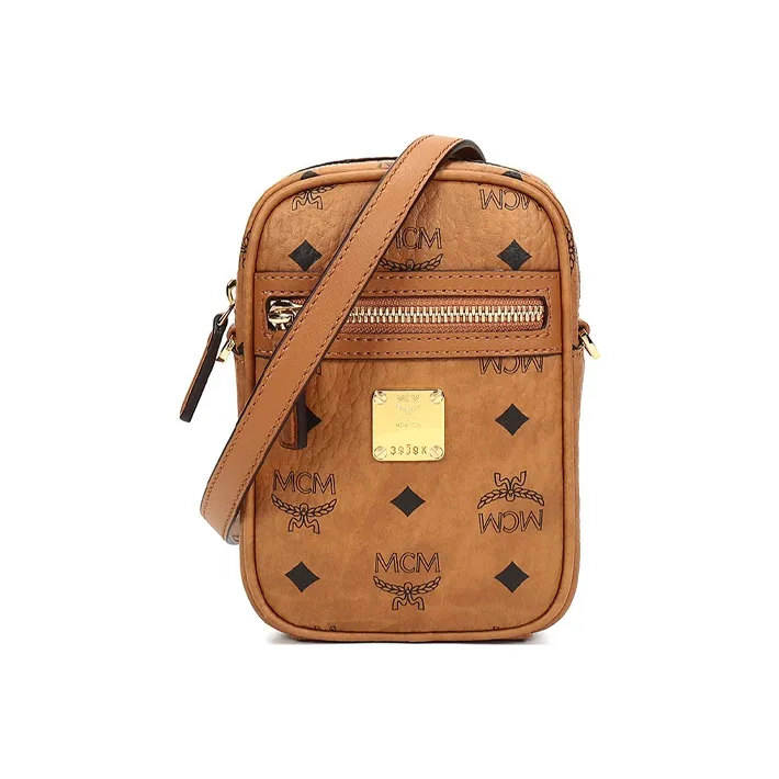 MCM Klassik Visetos Artificial Leather Shoulder Bag, Crossbody Bag Extra Mini Unisex-0
