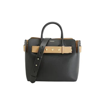 Burberry Cow Leather Belt Bag Shoulder Handbag Regular Women's Black