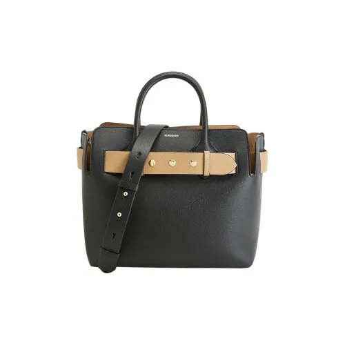 Burberry Cow Leather Belt Bag Shoulder Handbag Regular Women's Black