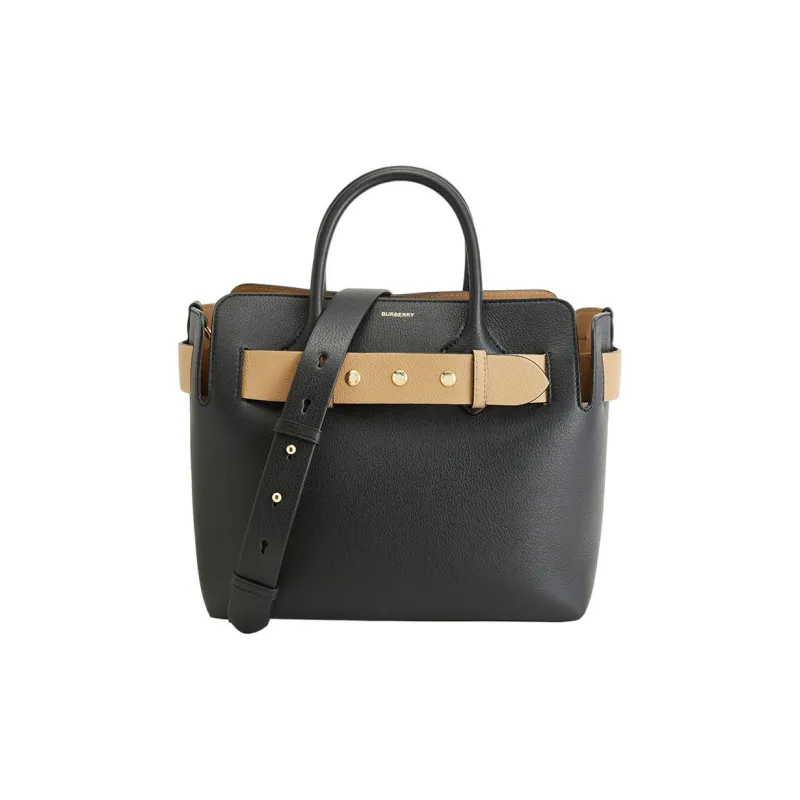 Burberry Cow Leather Belt Bag Shoulder Handbag Regular Women's Black-0